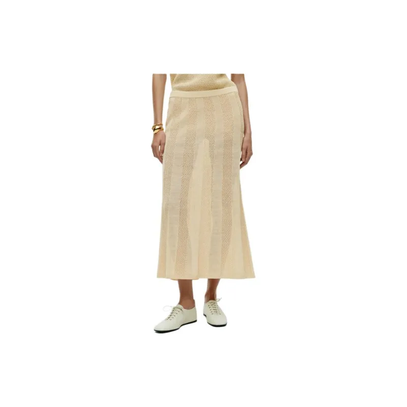 ARKET Casual Long Skirts Women's Cream-1