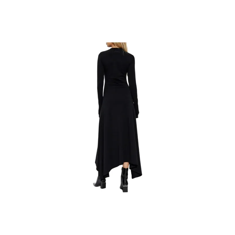 Vetements Logo Embroidered Long Sleeved Dress-3