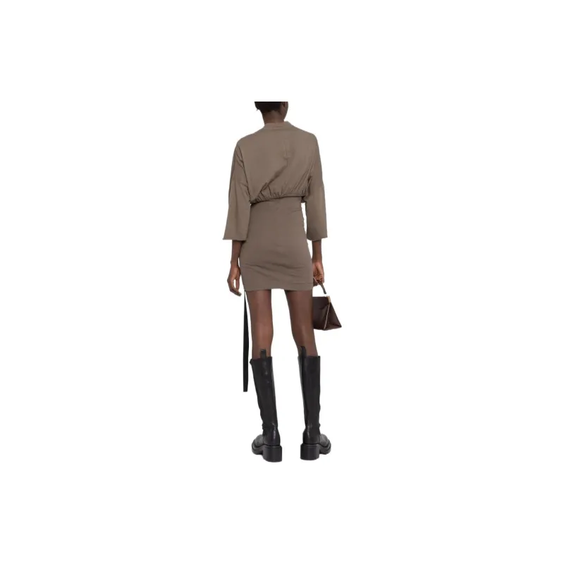 Rick Owens DRKSHDW Short Sleeved Dresses Women's Coffee-2