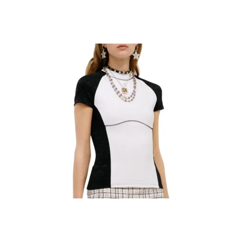 CHANEL Raglan Sleeve T Shirt Women's-3