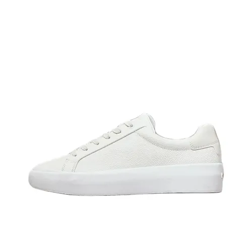 CALVIN KLEIN Low-Top Skateboard Shoes Women's Pure White
