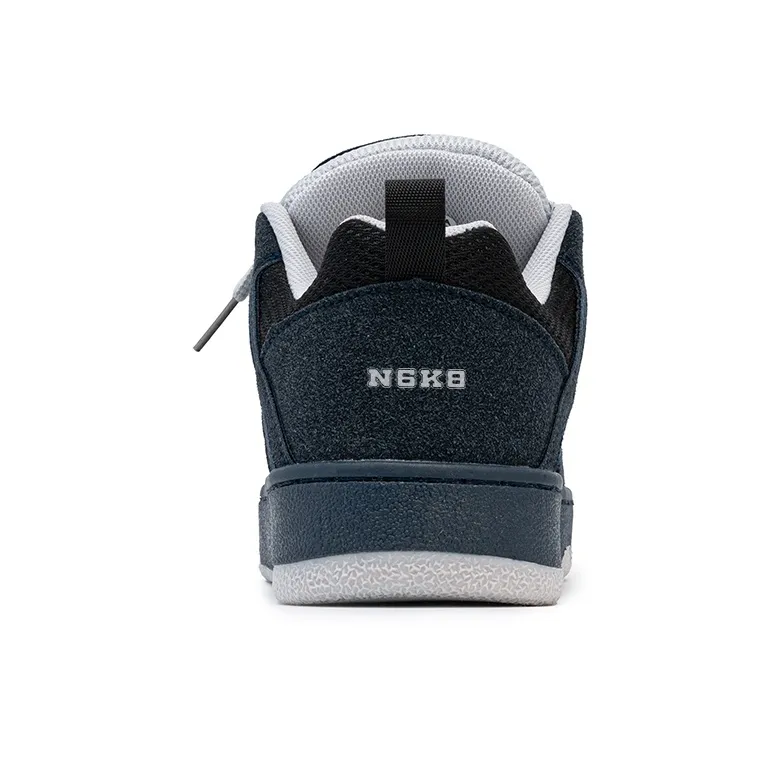 N6K8 Anti-Slip Wear-Resistant Low-Top Skateboard Shoes Unisex Blue-4