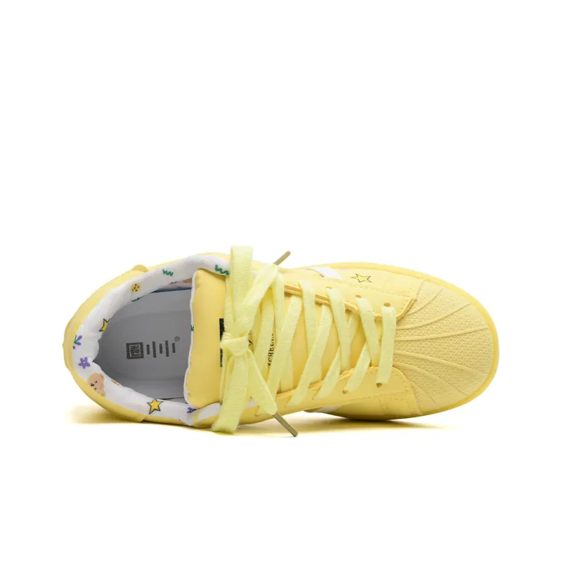 Circle Small Abrasion Resistant Breathable Height Increasing Low Top Skateboard Shoes Women's Box Included-5