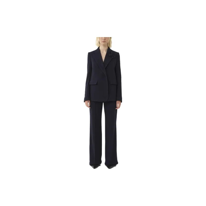Chloé Brooch detail Single breasted Blazer-1