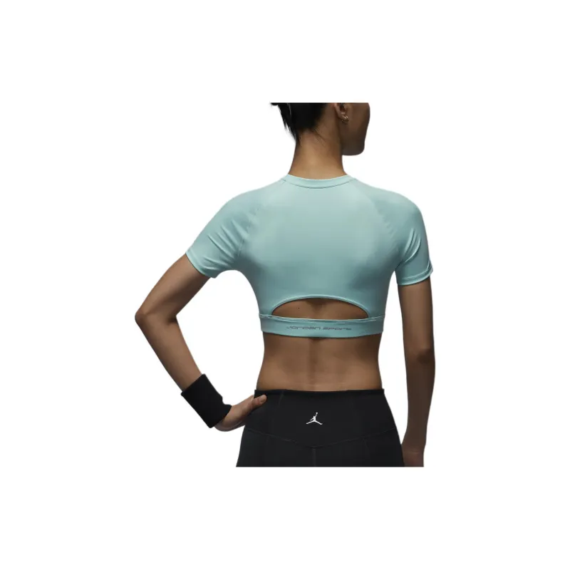 Jordan Sport Workout Clothing Women's Light Dew Green/Sapphire Green-4