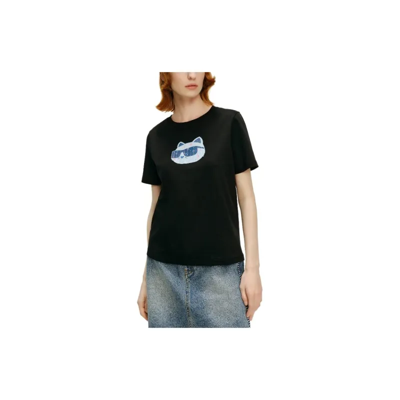 KARL LAGERFELD T Shirt Women's Black-3