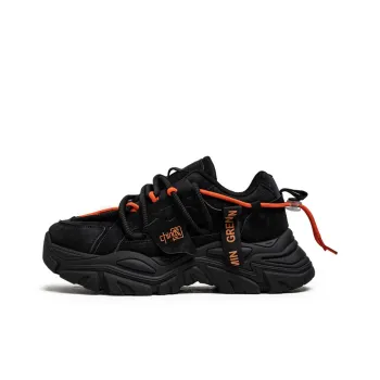 Wooden Rabbit Cushioned Slip Resistant Waterproof And Breathable Height Increasing Low Top Chunky Sneakers Men's