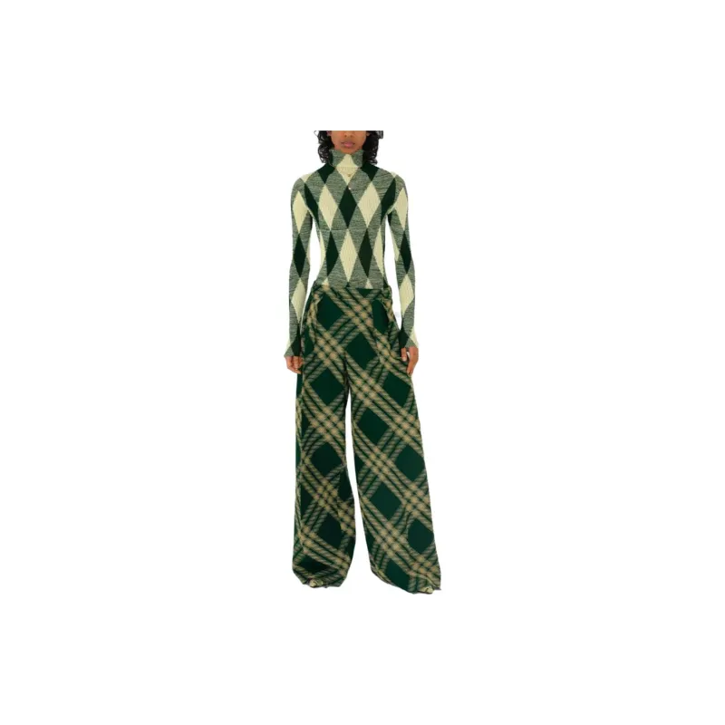 Burberry Casual Pants Women's Green-2