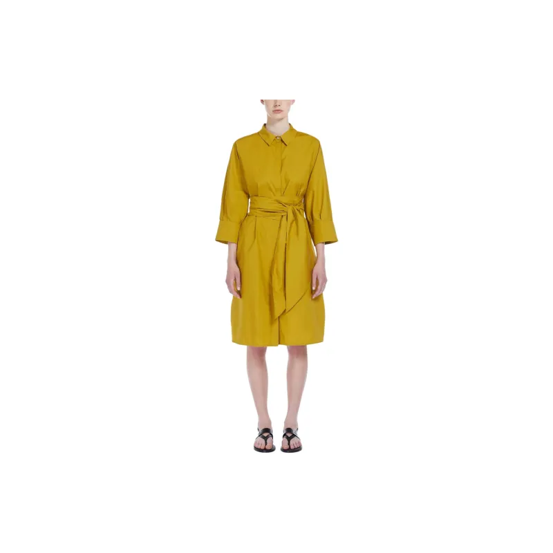 'S MAX MARA Long Sleeved Dresses Women's Yellow-0