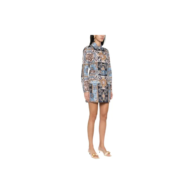 Zimmermann SS24 Long-Sleeved Dresses Women's Light Blue-1