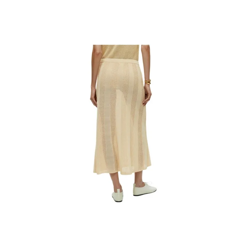 ARKET Casual Long Skirts Women's Cream-2
