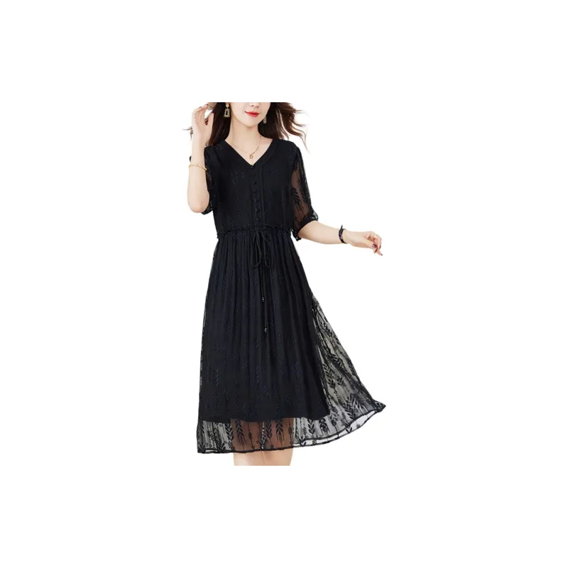 Ink Beauty Short Sleeved Dresses Women's-3