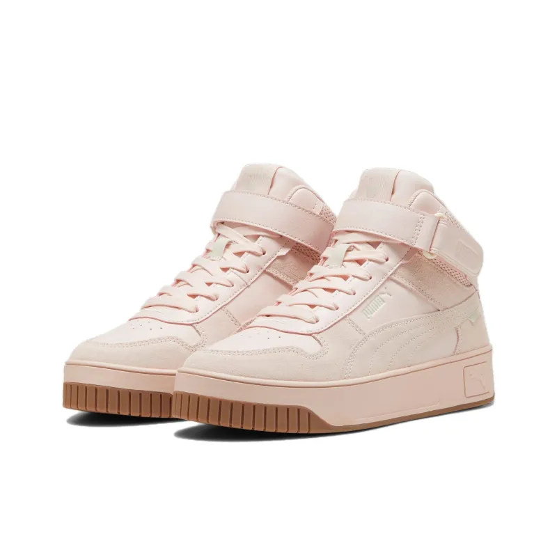 PUMA Carina Street Anti Slip Wear Resistant Mid Top Skateboard Shoes Women's Pink-2