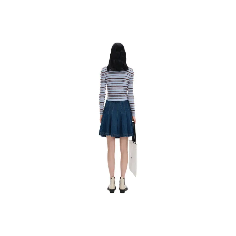 Self Who Sweaters Women's Blue-0