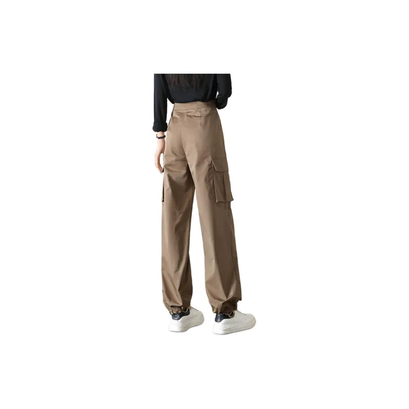 Mo Han Yi Mei Cargo Pants Women's Khaki Green-2