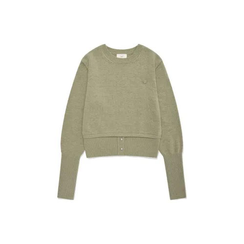 COVERNAT Knitwear Women's Sage Green