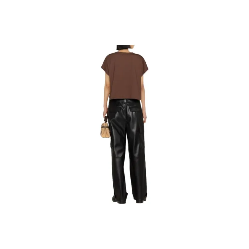 BALMAIN T-Shirts Women's Brown-3