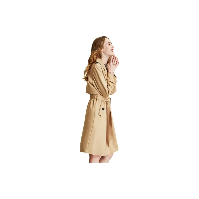 HAVVA Trench Coat Women's Camel-3