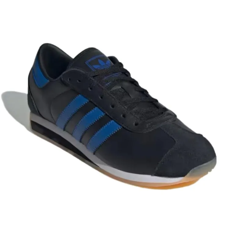 Adidas Originals Country 2 Anti Slip Wear Resistant Low Top Casual Shoes Unisex Black-2