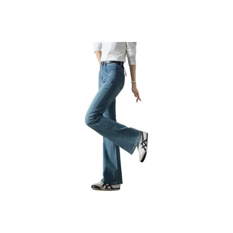 Mo Han Yi Mei Jeans Women's Blue-4