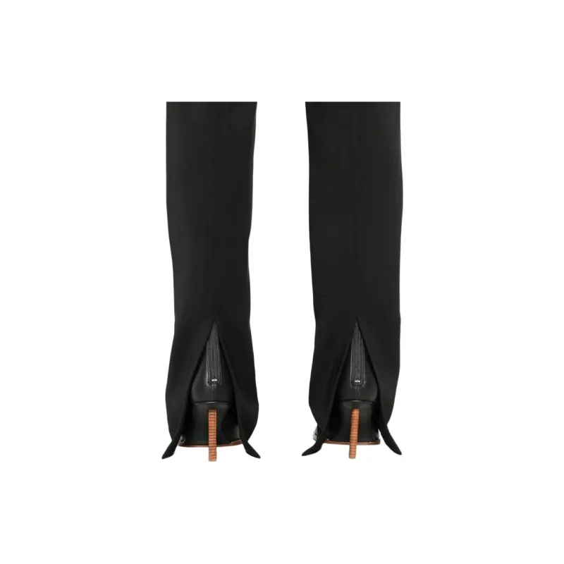 Elisabetta Franchi Logo Waistband Straight Leg Trousers-4
