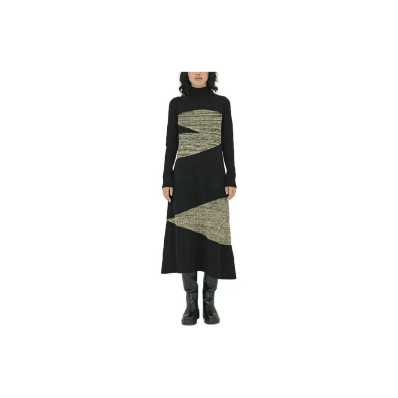 PUBLIC TOKYO Long Sleeved Dresses Women's Black-5