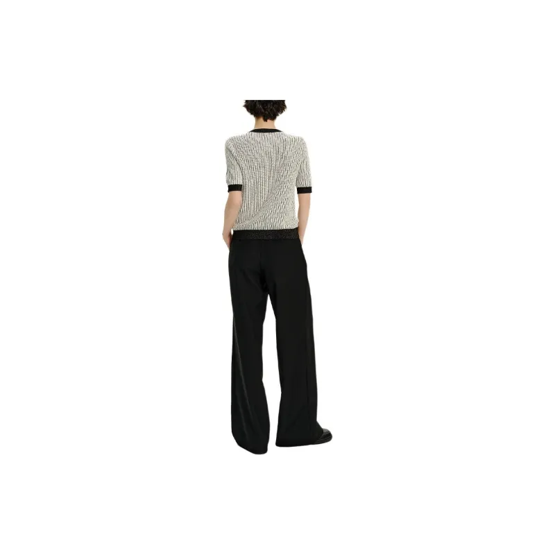 KARL LAGERFELD SS24 Knitwear Women's Black White-2