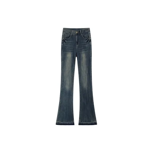 SNZX Jeans Women's Vintage Blue Extended