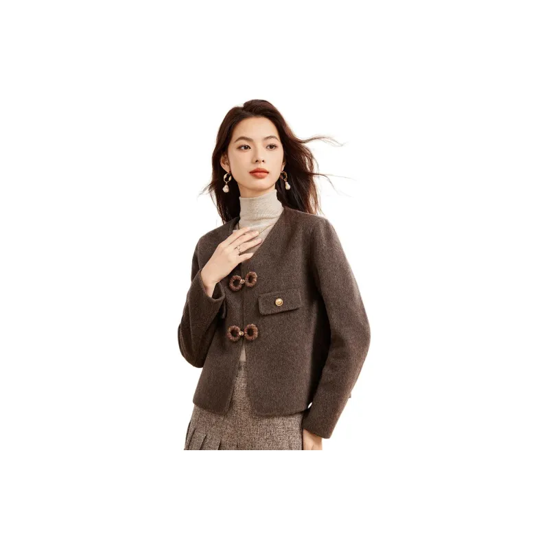 CARBAMMI Coats Women's Coffee-2
