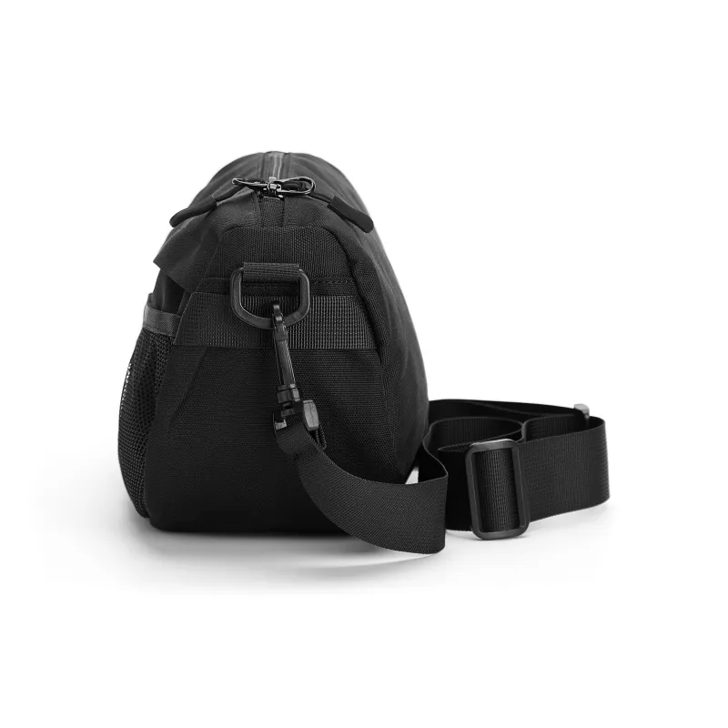 Kawasaki Fabric Shoulder Bag, Crossbody Bag Regular Unisex Black-2