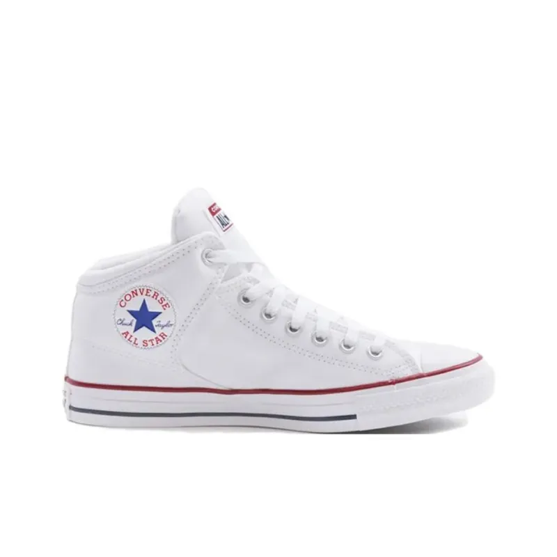 Converse Chuck Taylor All Star Anti Slip Wear Resistant Mid Top Canvas Shoes Unisex White-1