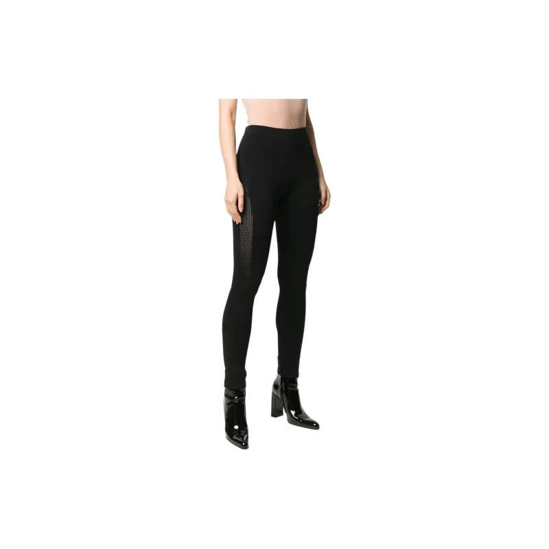 Balenciaga Leggings Slim Fit Women's Black-3