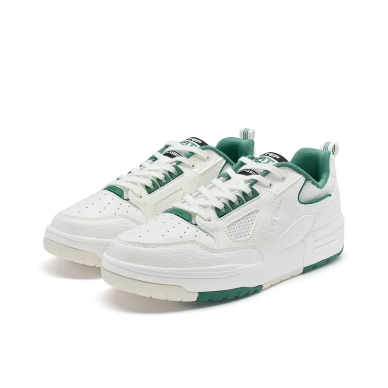 XTEP New Dawn Lightweight Anti Slip Low Top Skateboard Shoes Men's Sail White-3