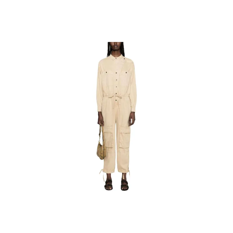 ISABEL MARANT ETOILE Drawstring Pocket Detailed Jumpsuit-1