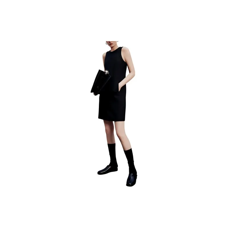 Roselingling Sleeveless Dress Women's Elegant Black-2