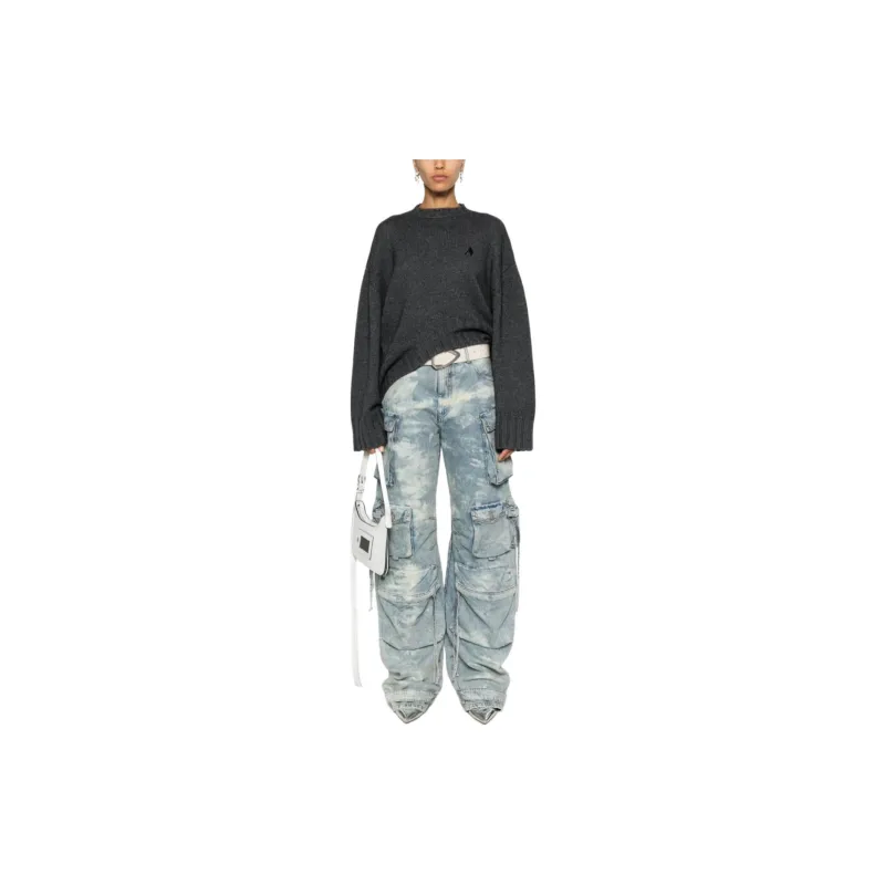 The Attico Logo Embroidered Knitted Jumper-1