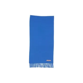 Acne Studios Logo Patch Fringed Scarf
