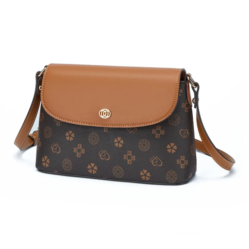 RED DRAGONFLY PVC Shoulder Bag, Crossbody Bag Regular Women's Coffee-1