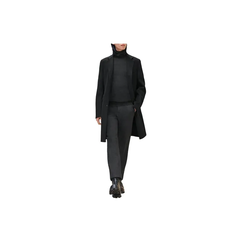 HERMES Coats Men Black-1