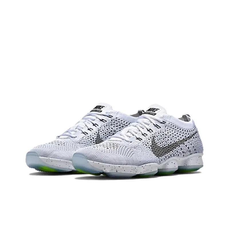 Nike Flyknit Zoom Agility Cushioning Breathable Low-Top Running Shoes Women's Gray-2