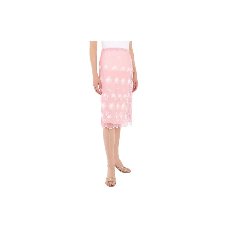 Burberry Casual Short Skirts Women's Pink-4