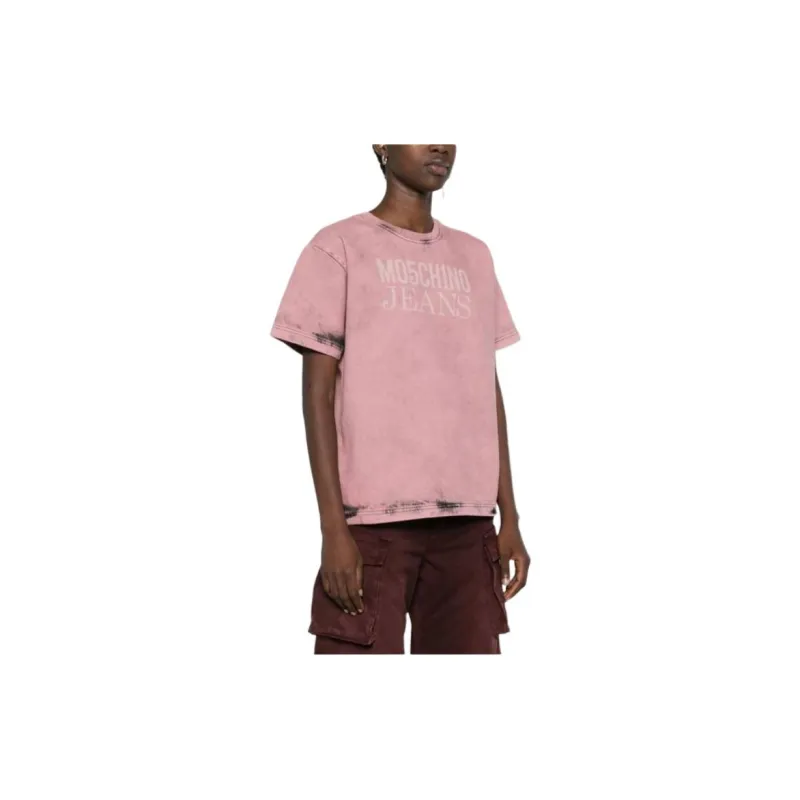 MOSCHINO Jeans Vintage Logo Printed T Shirt-3
