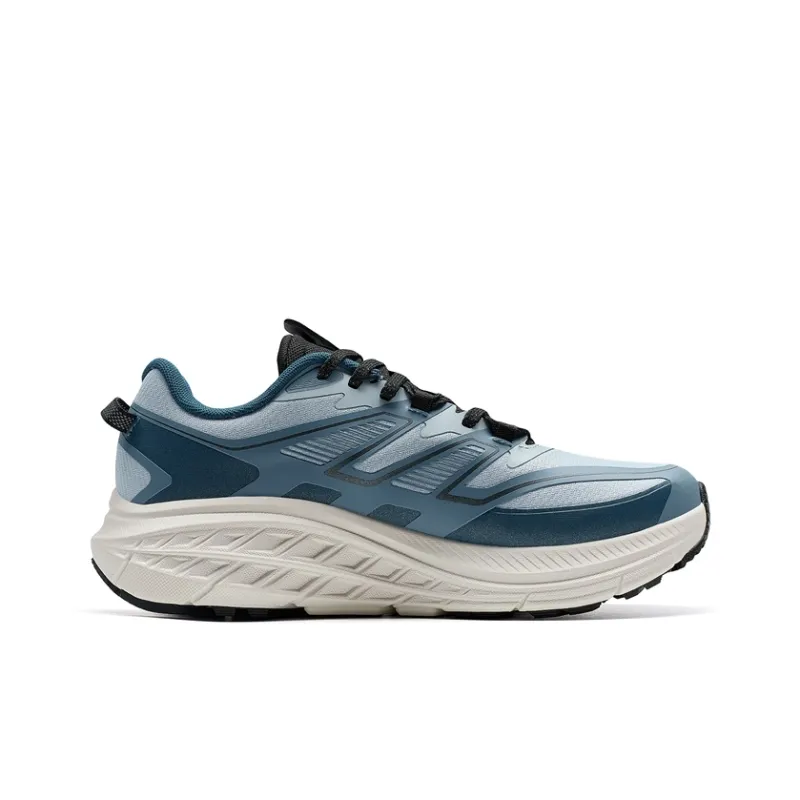 XTEP Slip-Resistant Rebound Low-Top Sprint Running Shoes Men's Blue White-1