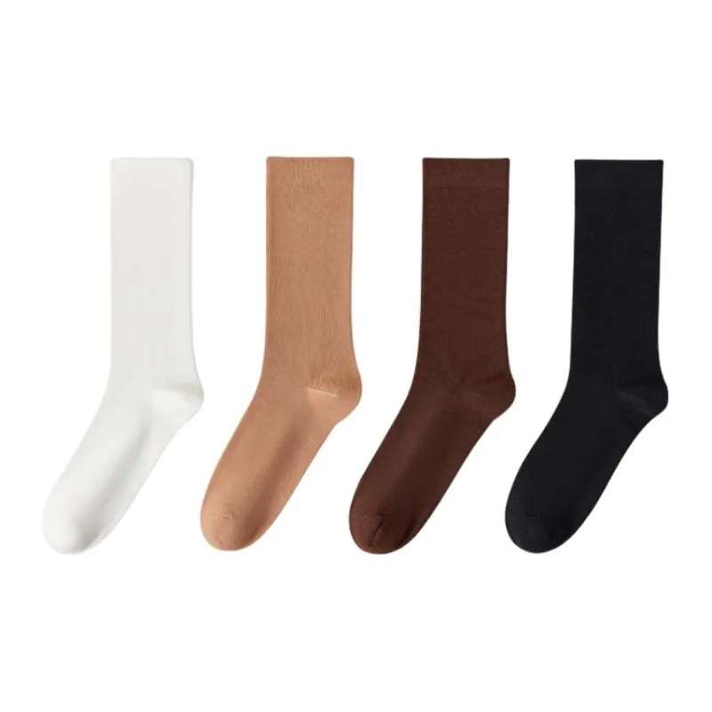 MIIOW Mid Calf Socks Women's 4 Pack-7