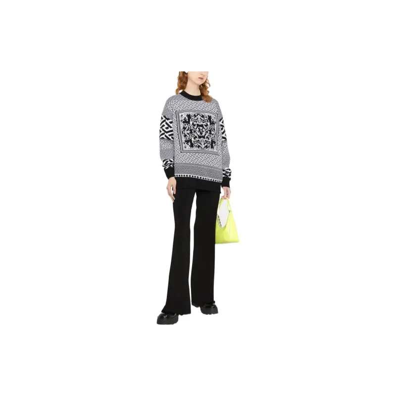 VERSACE Cashmere Sweaters Women's Gray-1