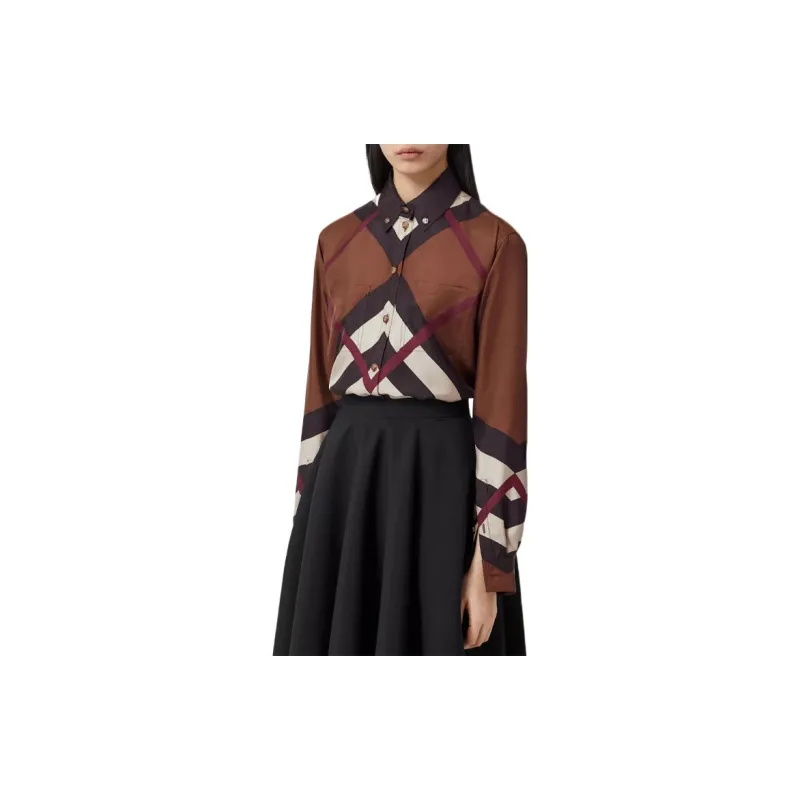 Burberry Shirts Women's Brown-3