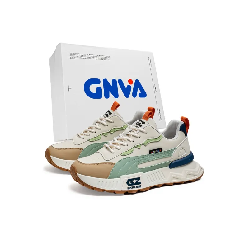 GNVA Box Included Wear-Resistant Low-Top Casual Shoes Men's-1