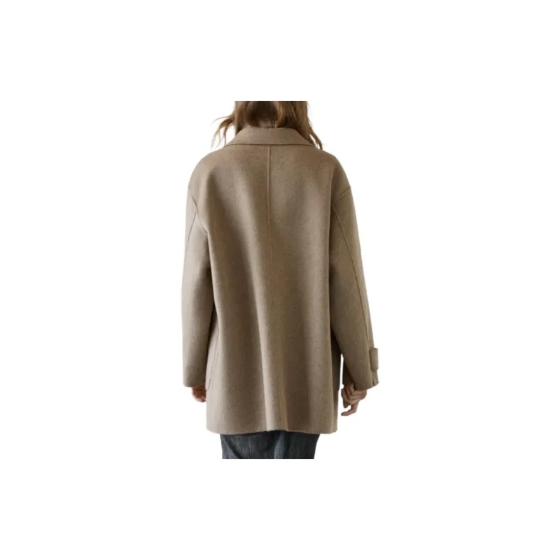 Massimo Dutti Coats Women's Camel-5