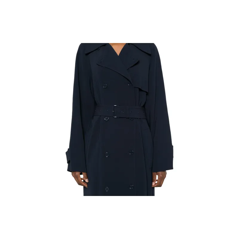 MICHAEL KORS Textured Crepe Belted Trench Coat-3
