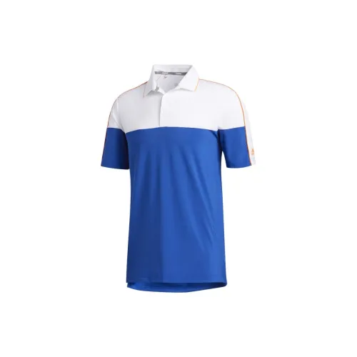 Adidas Ultimate365 Polo Shirts Men White/Royal Blue